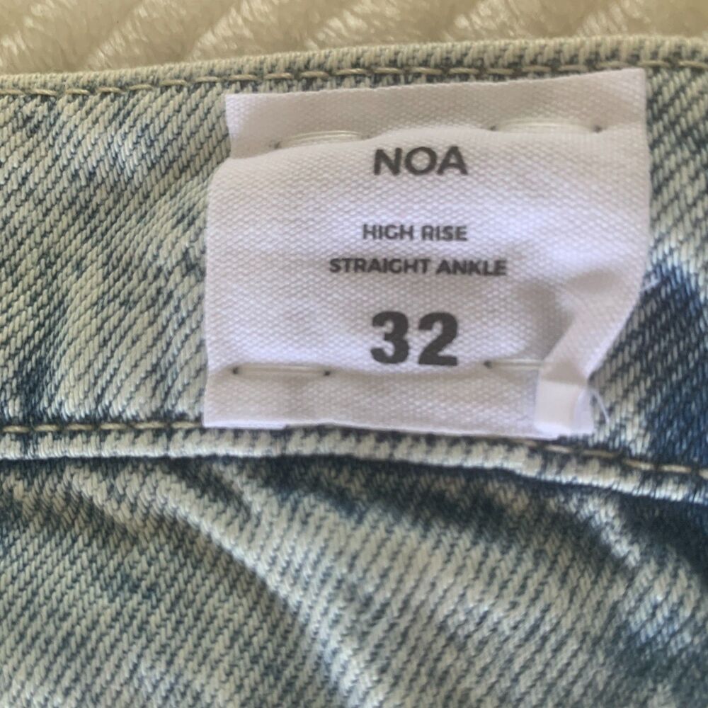 Hudson Women's Noa High Rise Straight Jeans Size 32 Light Wash Ankle NWT - Picture 8 of 15